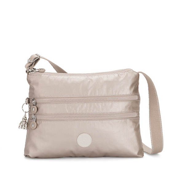 Kipling Alvar Metallic Crossbody Väska Silver | SE 2148IL